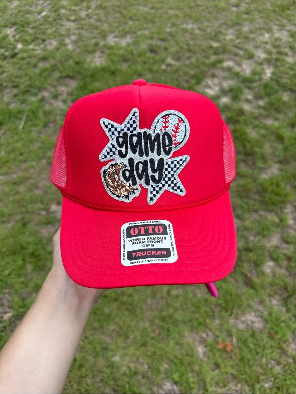 Hat with 'Game Day' design